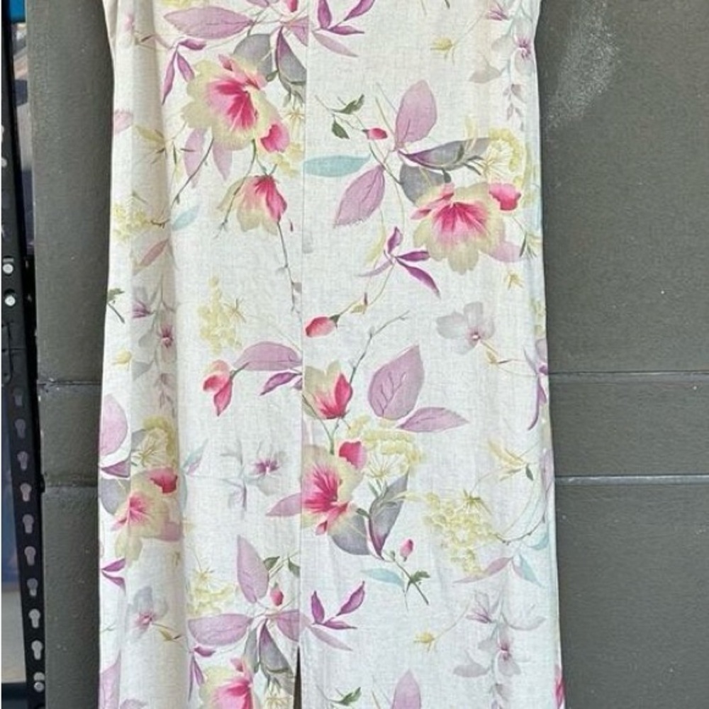 Liz Claiborne Summer Maxi Linen Blend sz 14